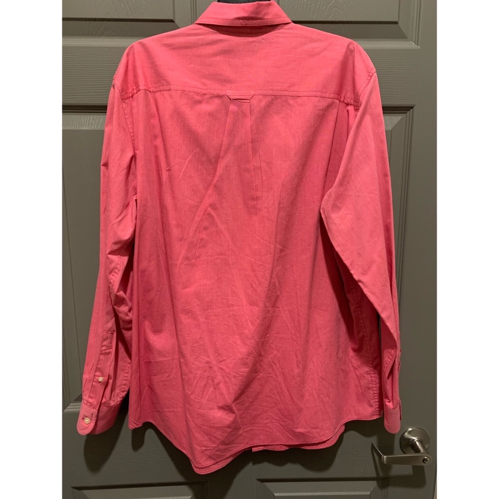 Chaps Air Long Sleeve Woven Solid Button Down Shi… - image 4